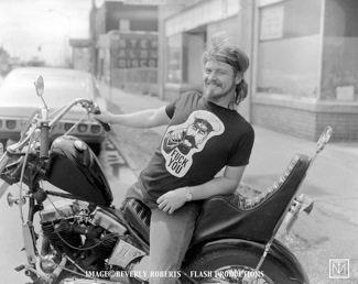 A picture of a biker by Jim Miteff