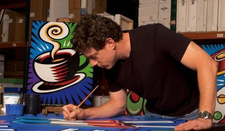 A picture of artist Burton Morris