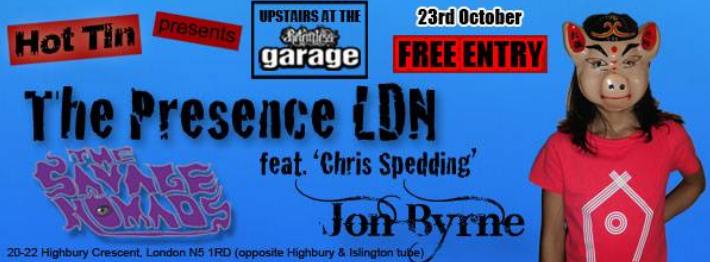 A picture of a gig poster for the Presence