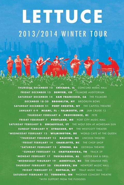 A tour poster for Lettuce