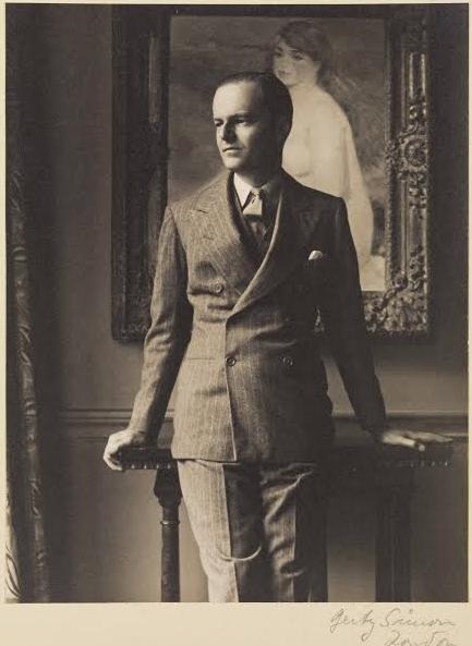 Kenneth Clark in front of Renoir’s La Baigneuse Blonde (pl.1), c.1933 Private collection