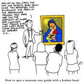 HeartBreak Guide: Satirical Saturday Cartoon on Art by Alex Brenchley 2018