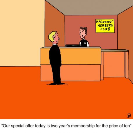 Membership: Satirical Saturday Cartoon on Art by Alex Brenchley 2019