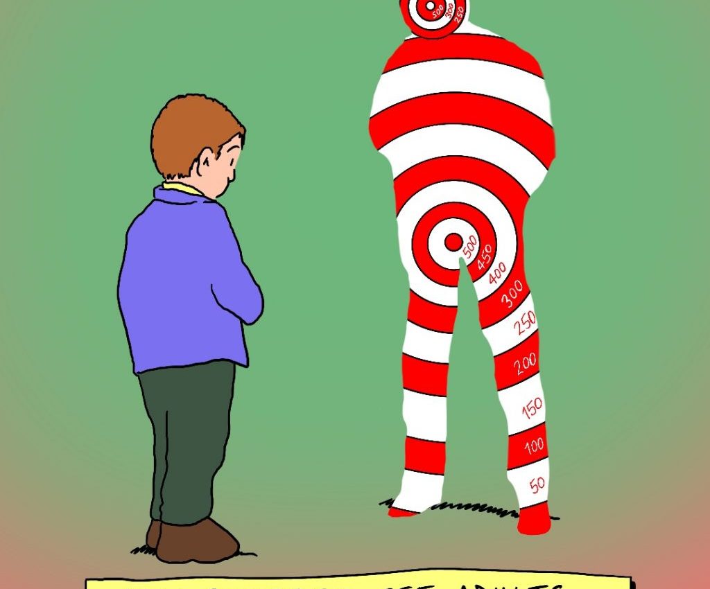 Target Practice: Satirical Saturday Cartoon on Art by Alex Brenchley 2019