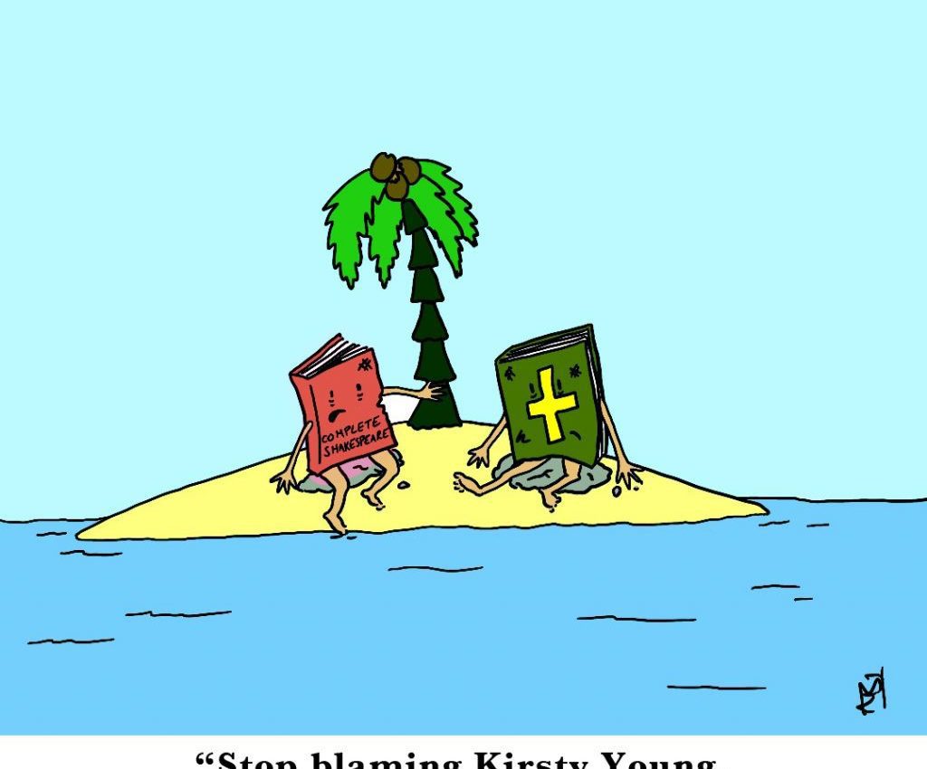 Desert Island Discs Satirical Saturday Cartoon on Art by Alex Brenchley 2019