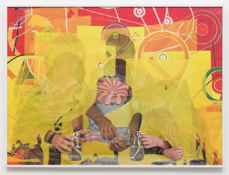 mixed-media collage artwork