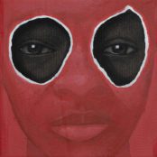 portrait painting in red