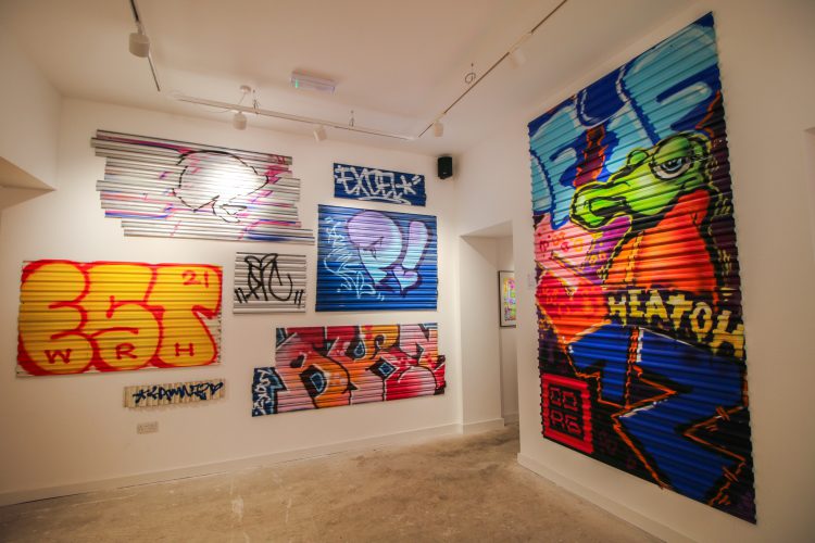 various artists, Installation view, Shutters, 2021