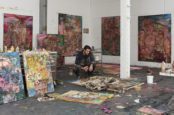 artist in studio