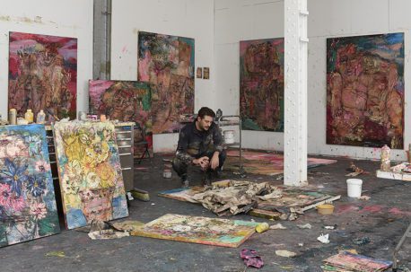 artist in studio
