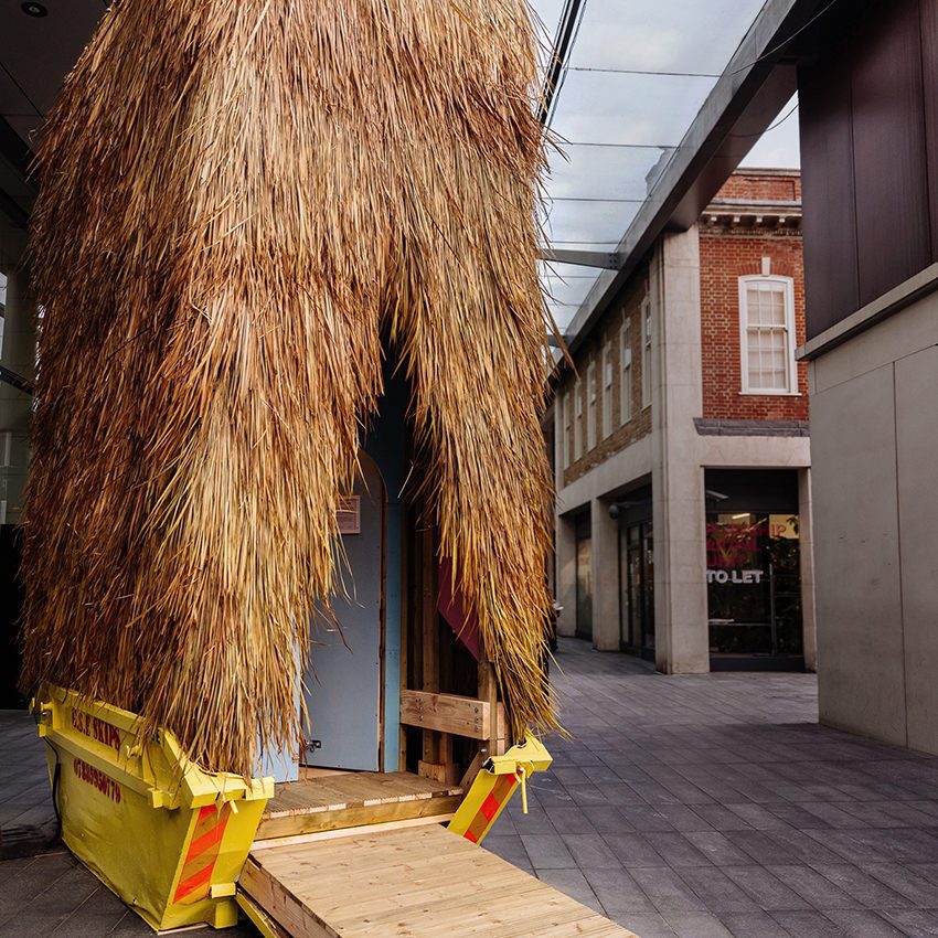 thatched installation