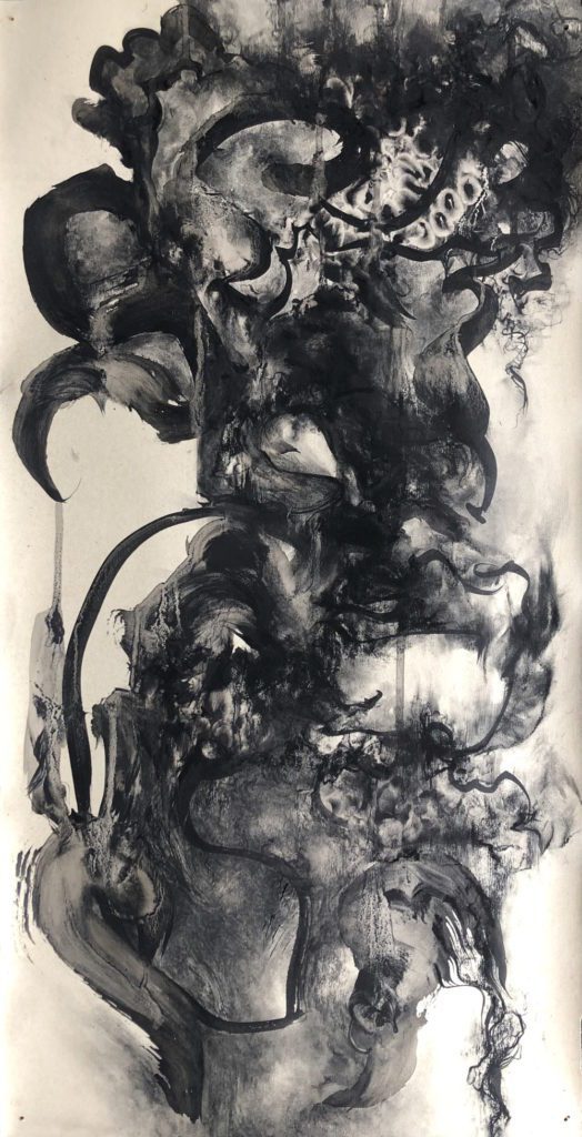Chantal Meza, My carcasses within. Pastel, 2022