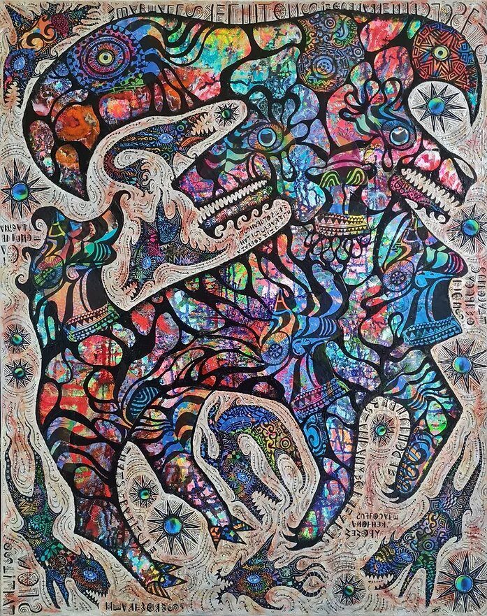 Image shows artwork by George Bromley entitled Ziggy’s Brae Bestiary