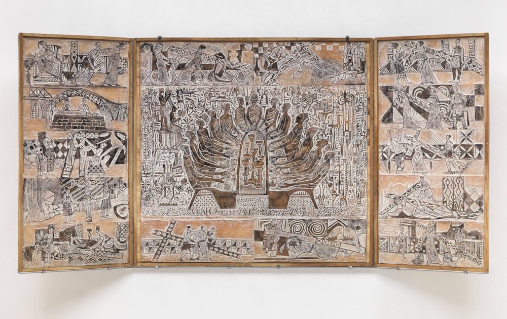 Bruce Onobrakpeya, The Last Supper 1981