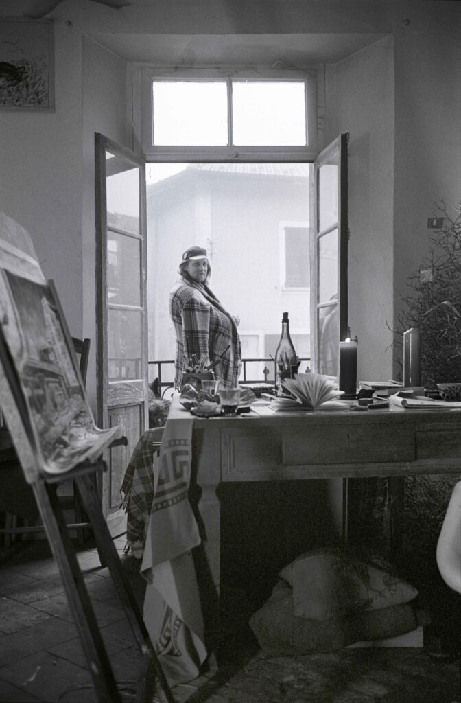Willy Spiller, David Weiss in der Casa Aprile, 1975
