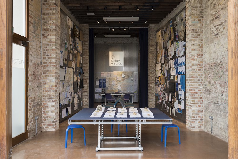 Cooking Sections, Ministry of Sewers, Installation view at Folkestone Triennal. Photo by Thierry Bal