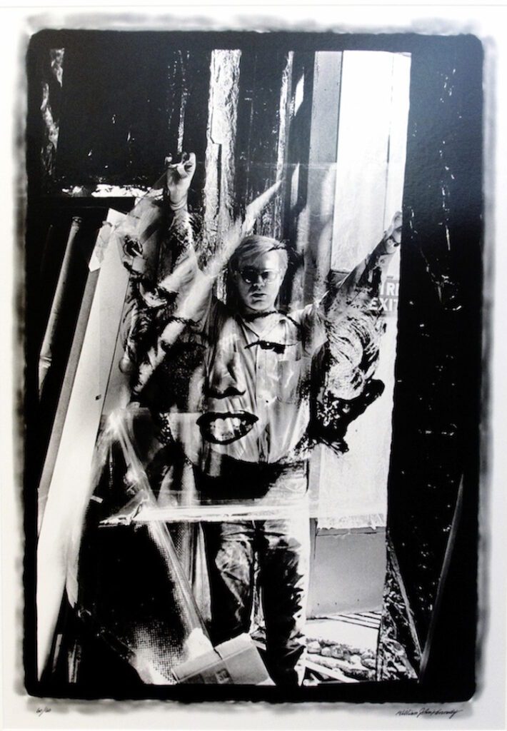 William John Kennedy, Andy Warhol with the Marilyn Acetate, 1964