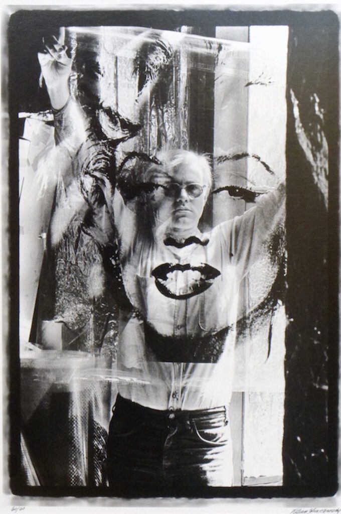 William John Kennedy, Andy Warhol with the Marilyn Acetate, 1964