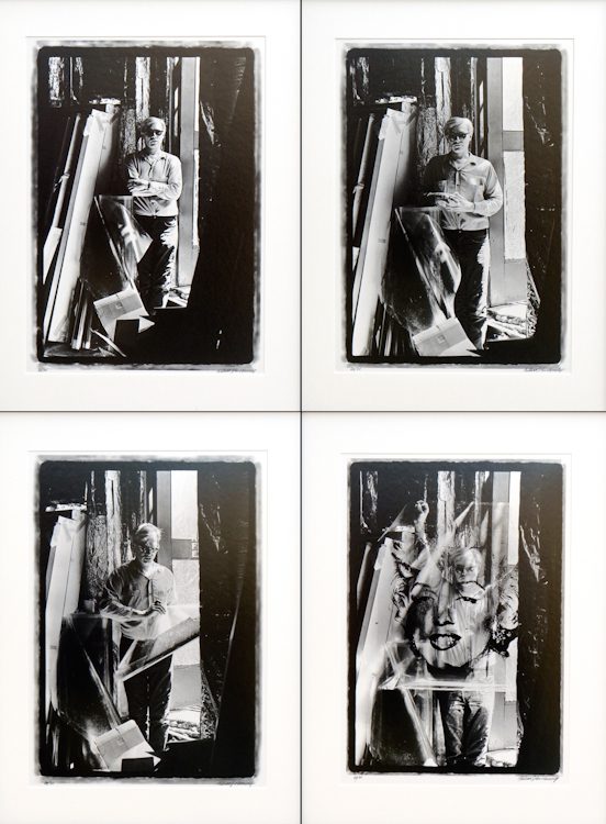 William John Kennedy, Andy Warhol with the Marilyn Acetate, 1964