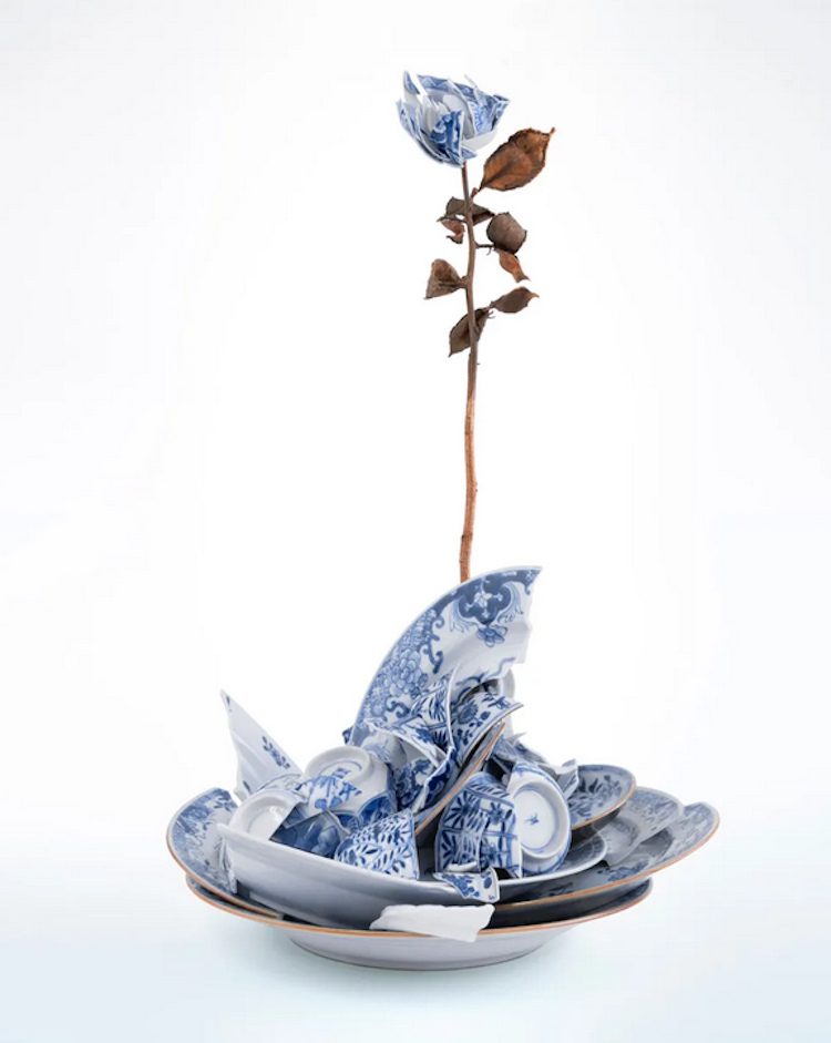 Bouke de Vries, Grown from porcelain clay, 2025