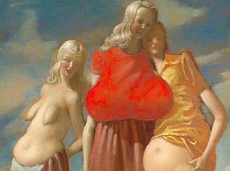 John Currin, Eclipse, 2026. Courtesy the Artist and Sadie Coles HQ, London. Photo: Maris Hutchinson