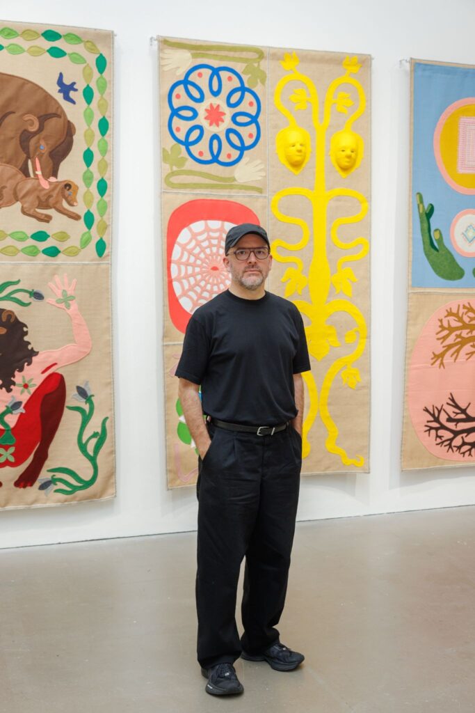 Jonathan Baldock, portrait in Held, 2026 (Installation View) at Arnolfini. Courtesy of the artist and Arnolfini. Photography by Dan Weill.