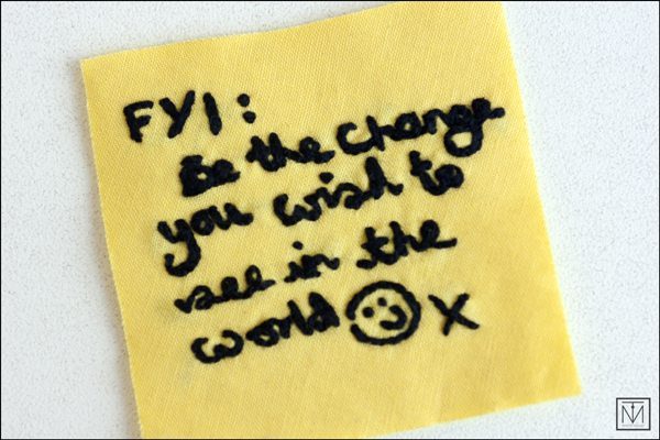 Craftivist post-it note 2