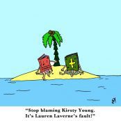 Desert Island Discs Satirical Saturday Cartoon on Art by Alex Brenchley 2019
