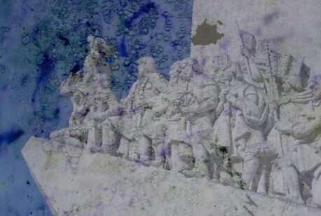Image shows treated and processed photographic work by Julio Etchart and Holly Birtles