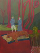 Jiacheng Li, Bring 'em Back Alive, 2024. Oil on canvas 150 x 250 cm