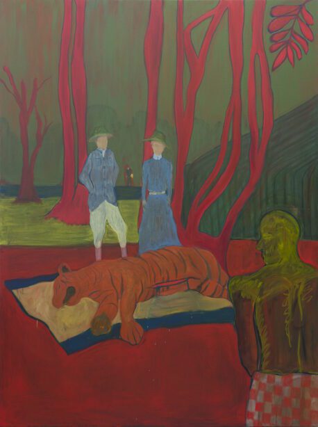 Jiacheng Li, Bring 'em Back Alive, 2024. Oil on canvas 150 x 250 cm